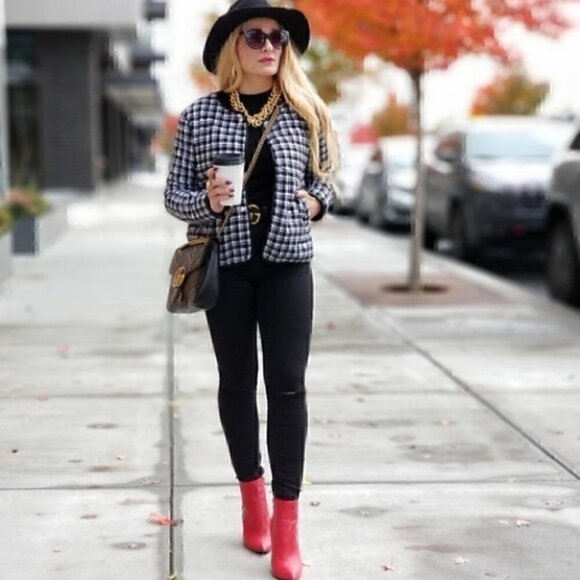 CHIC DOLLZ Plaid Print Jacket - Picture 2 of 4